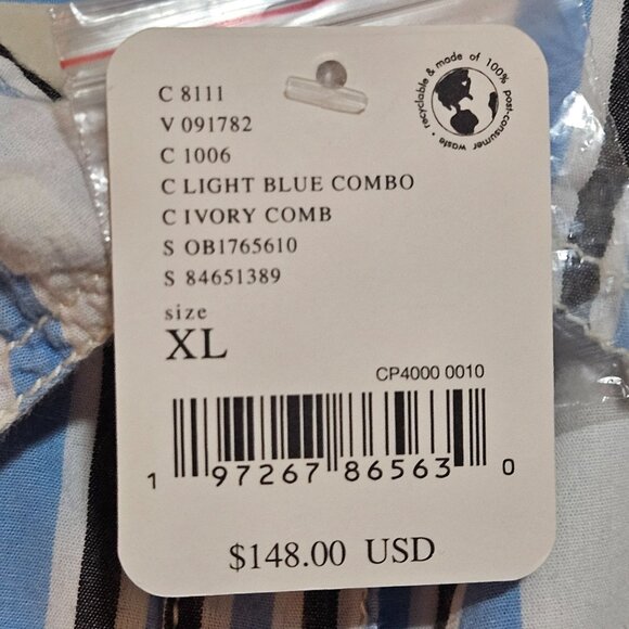 We The Free Woman Shirt/Dress Stripe XL Coastal Boho Oversized Romantic Western - Picture 12 of 16